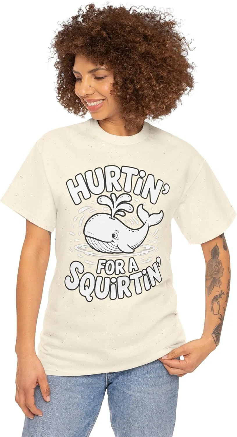 Футболка Hurtin' for A Squirtin' Shirt Inappropriate Dirty Exchange 90s Vintage Bootleg Dank Memes GENERIC, Natural — фото 4