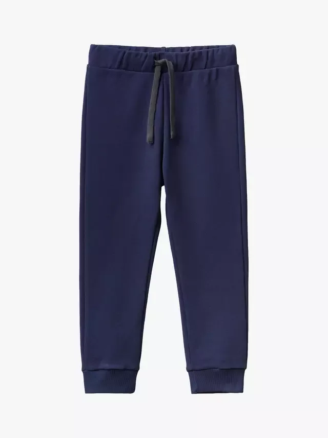 Детские хлопковые спортивные штаны, темно-синие Benetton