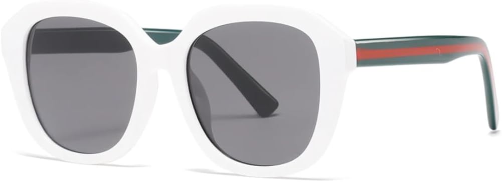 

Ретро-модные винтажные солнцезащитные очки для женщин и мужчин, классические винтажные, большие, с защитой от УФ-излучения UV400, для использования на открытом воздухе VFDHN, White