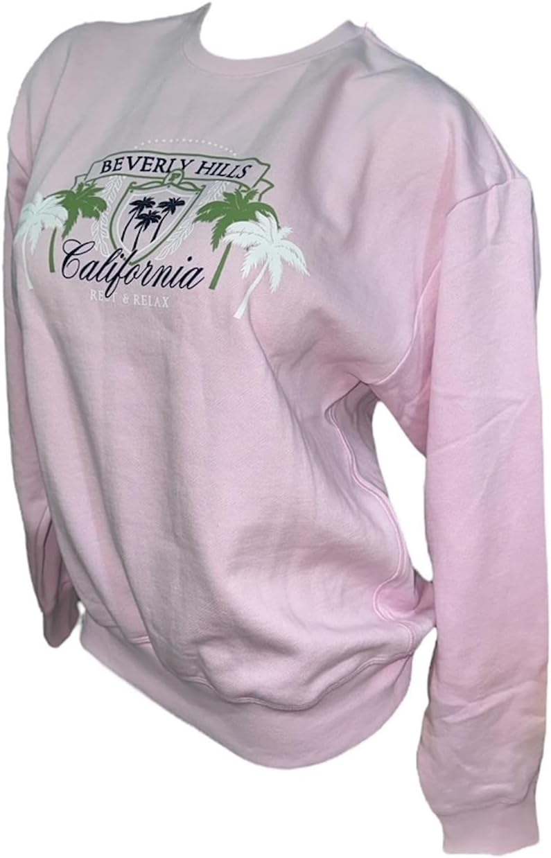 

Victoria's Secret Pink Ivy Fleece Sweatshirt цвет Pink New