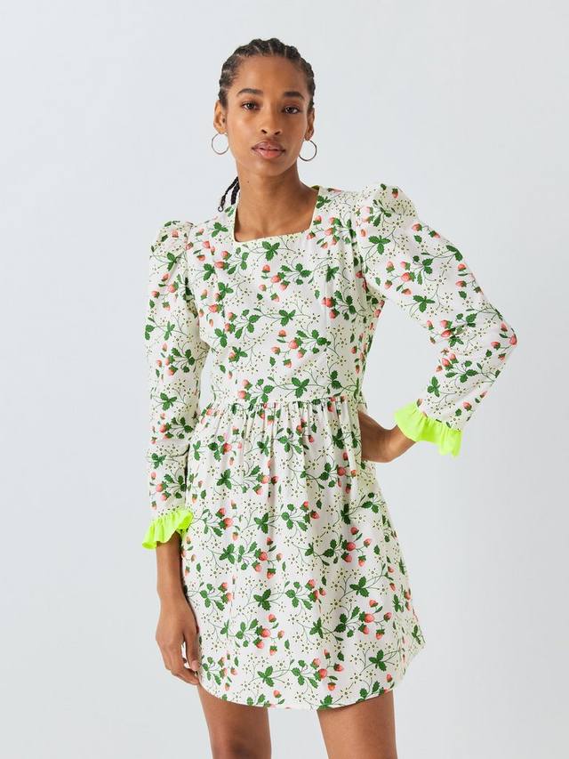 

Мини-платье x laura ashley prarie strawberry field Batsheva, белый/разноцветный
