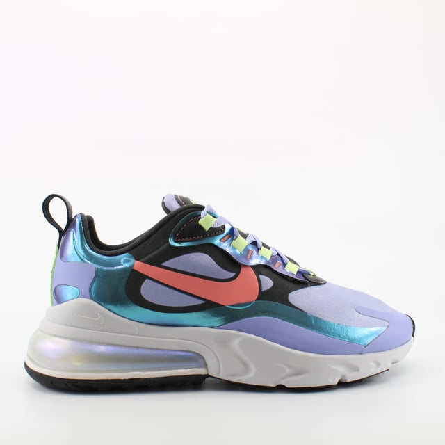 Текстильные женские кроссовки на шнуровке Air max 270 React cu4818 001 Nike, фиолетовый