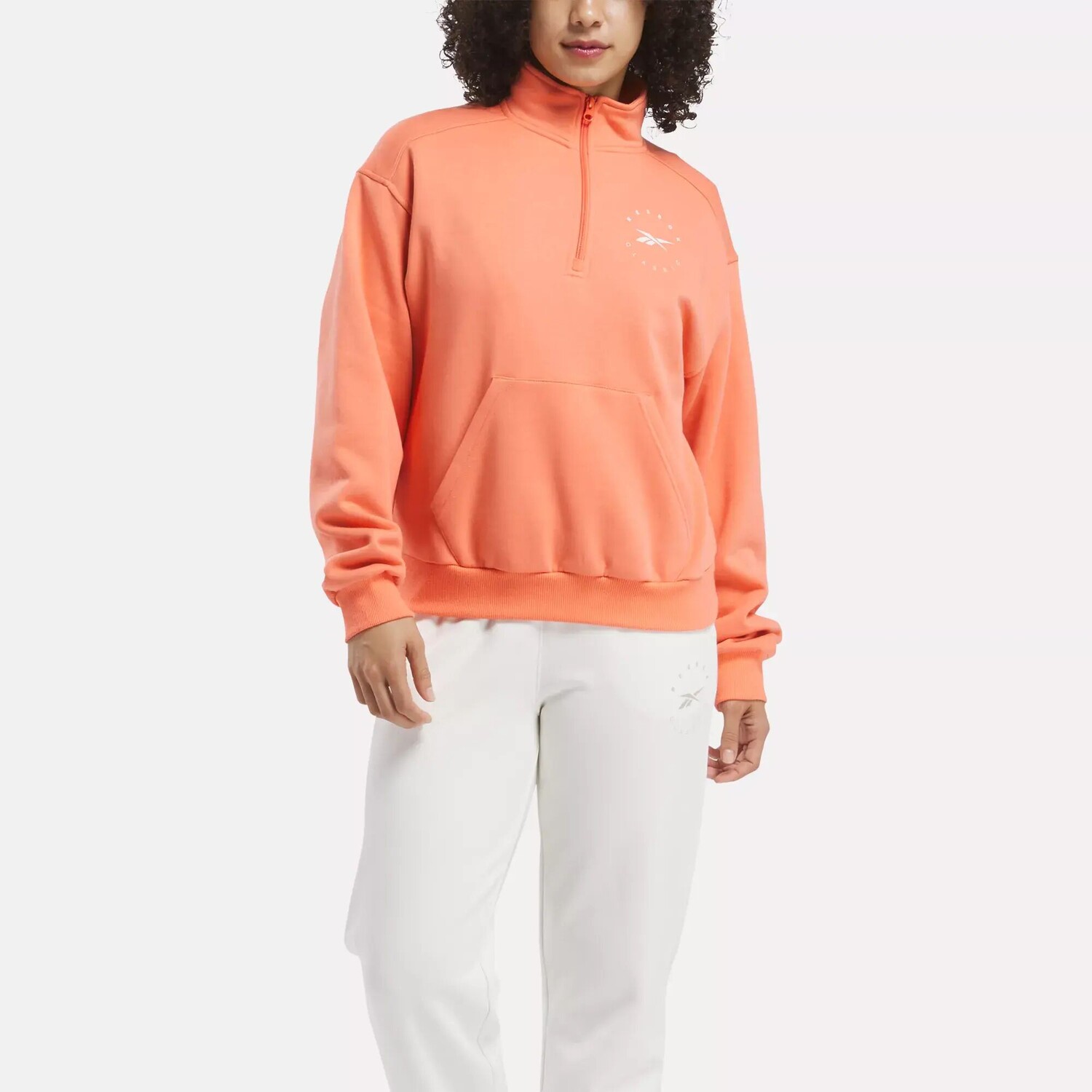 

Флисовый топ среднего слоя ID Energy Reebok, коралловый