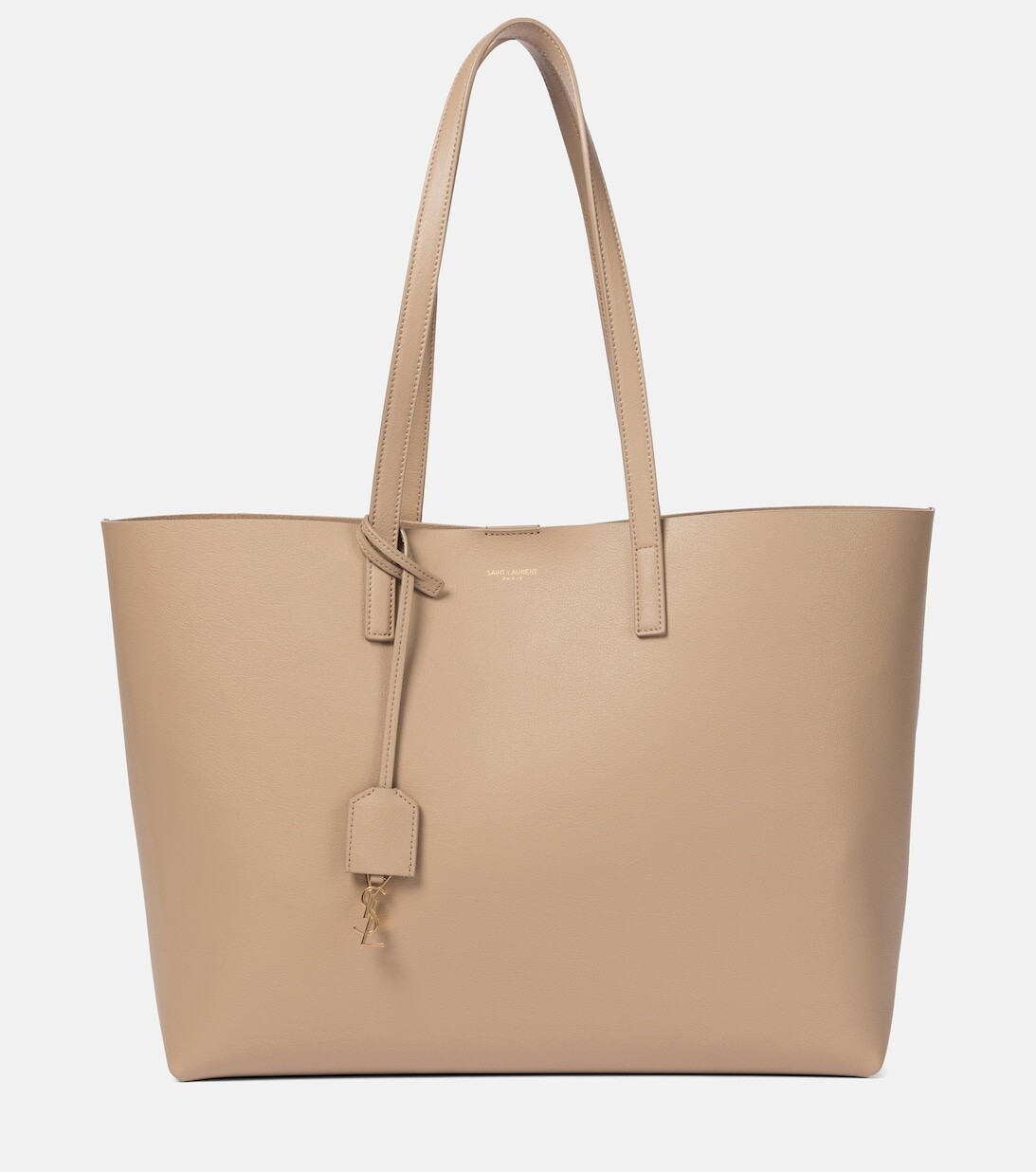 

Сумка с короткими ручками Shopping E/W Saint Laurent, бежевый