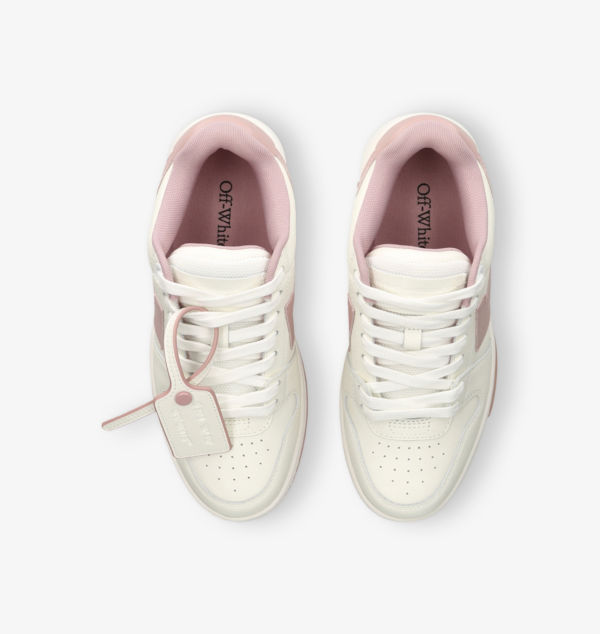 Кроссовки кожаные низкие для выхода из офиса Off-White C/O Virgil Abloh, розовый — фото 2