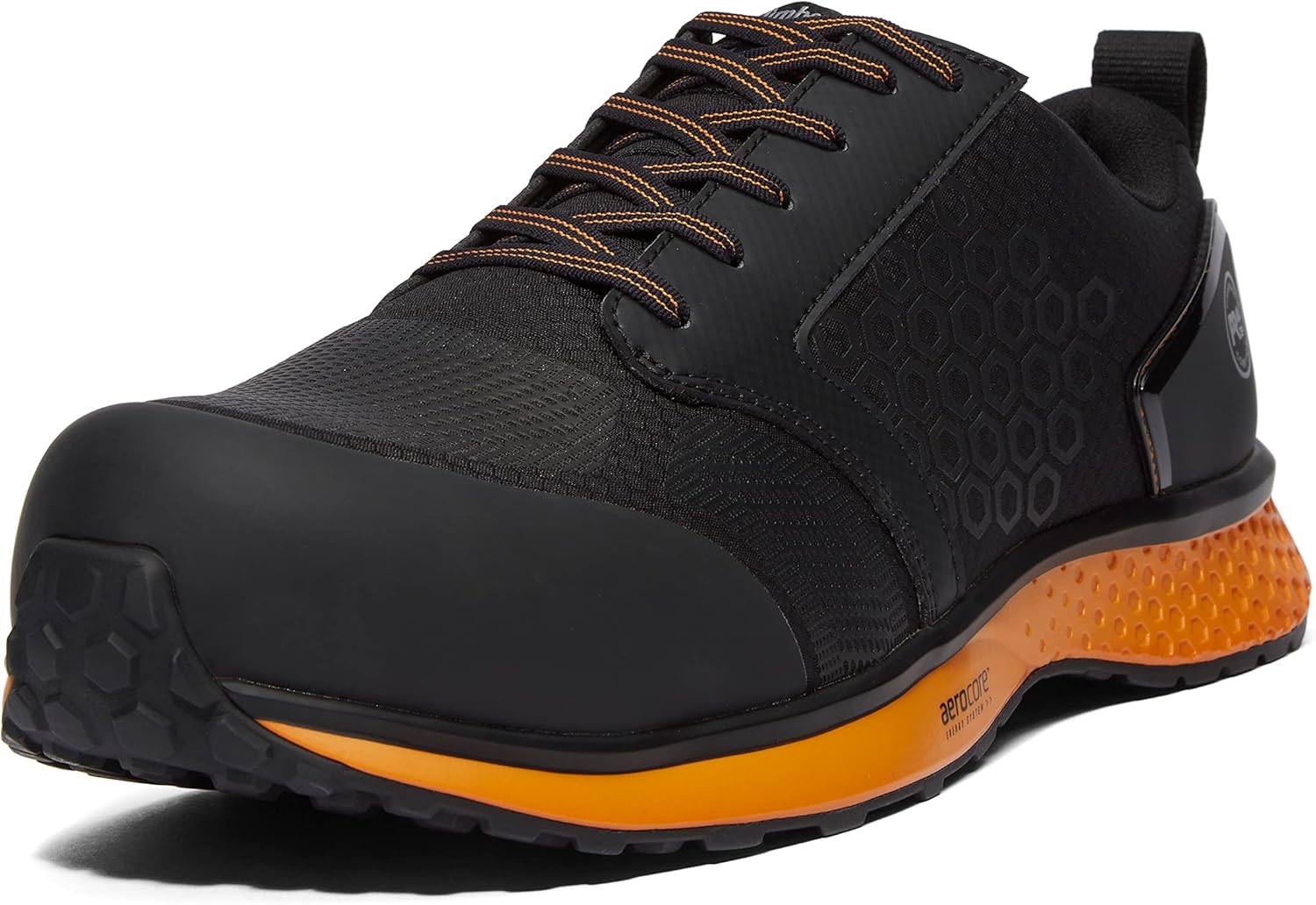 

Рабочие туфли Timberland PRO Men's Reaxion с композитным носком для спорта, черный/оранжевый