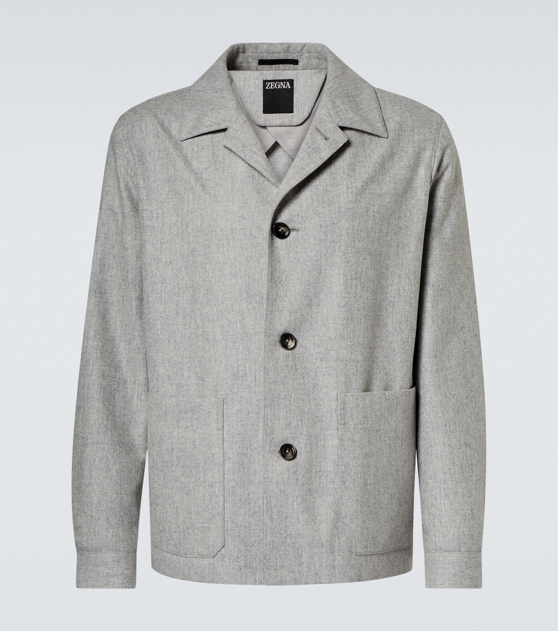 

Альпийская шерстяная куртка Zegna, Light Grey Melange