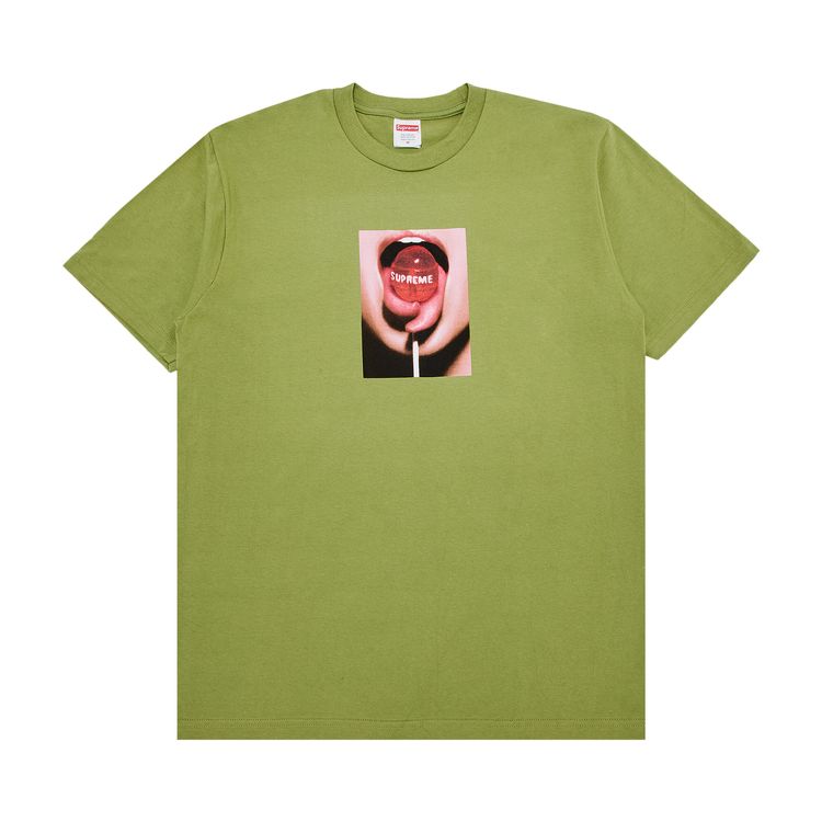 

Футболка Supreme Lollipop Tee 'Moss', зеленый