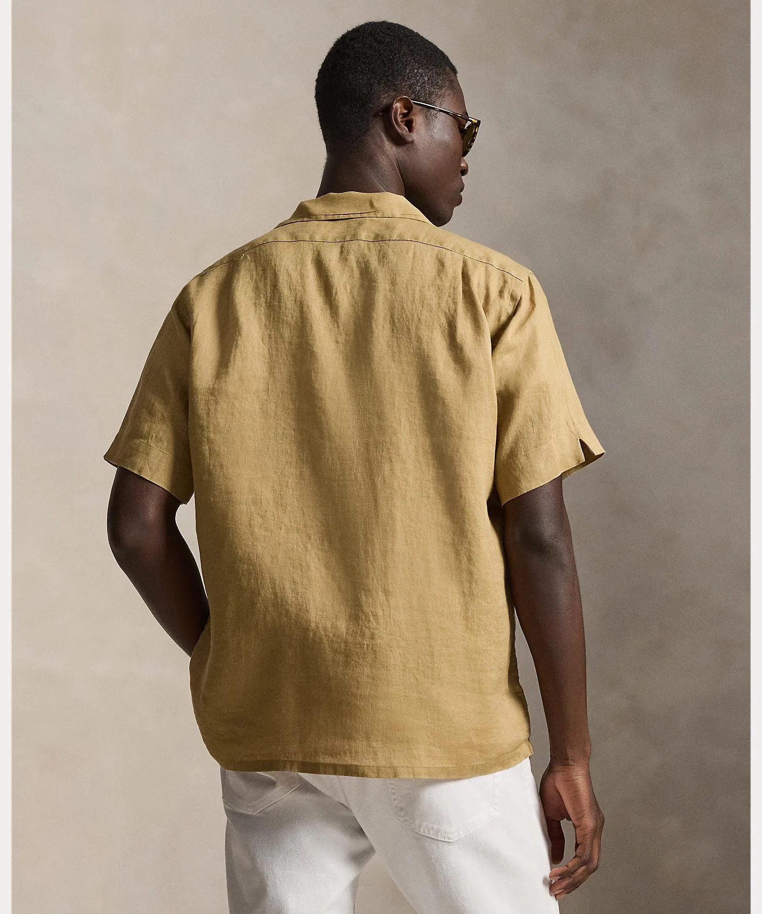 Мужская рубашка POLO RALPH LAUREN Классический крой из льна — фото 4