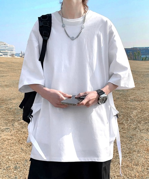 

JOHNNY WOLF Футболка с большим карманом-парашютом, EGANIS, белый