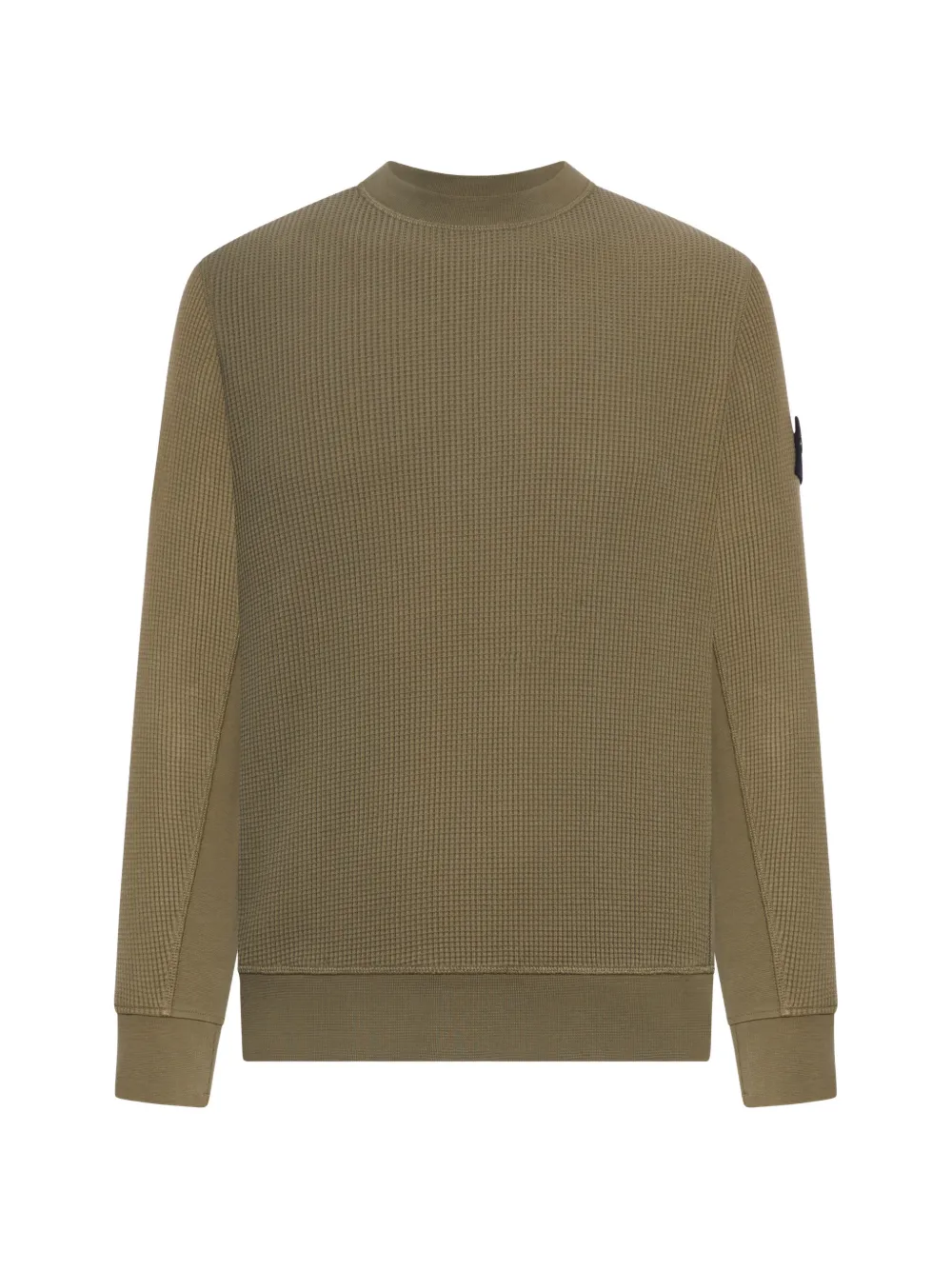 

Свитшот вафельной вязки Stone Island, зеленый