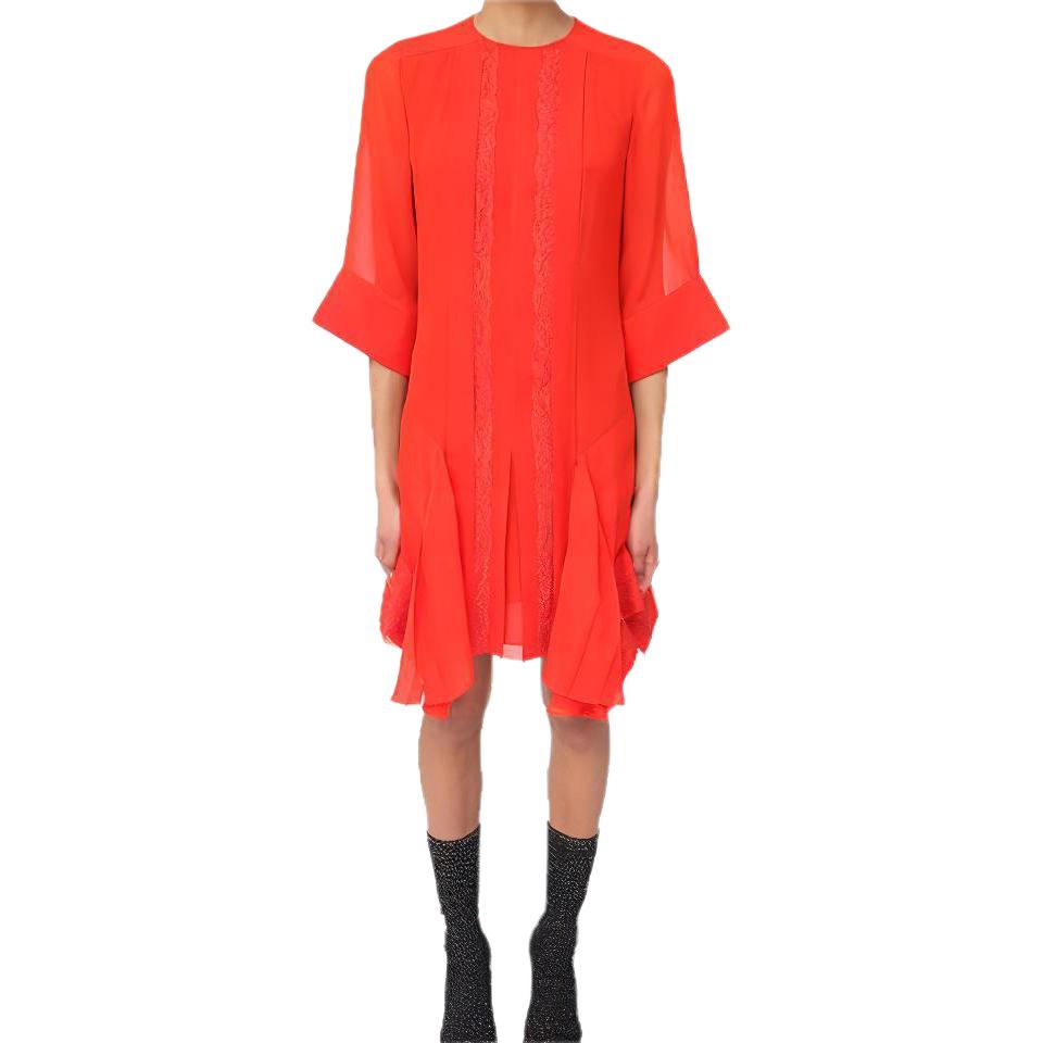 

Chloé Платье с короткими рукавами женское красное