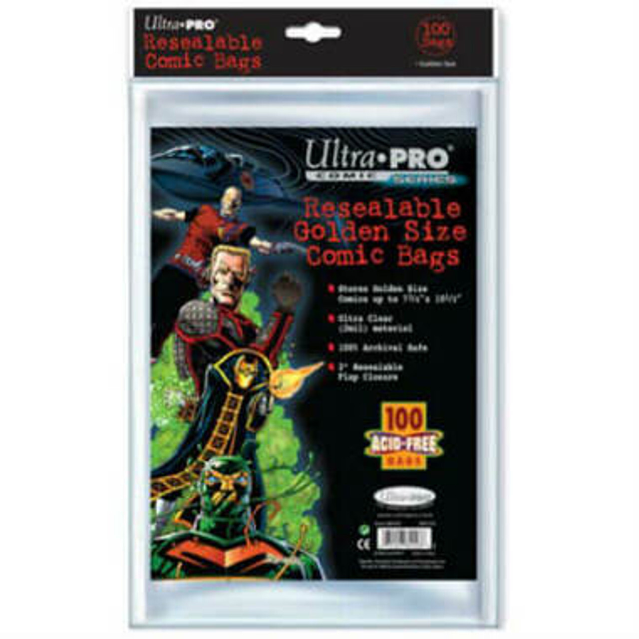 

Аксессуары Golden Size 7-3/4 X 10-1/2 Resealable Comic Bags