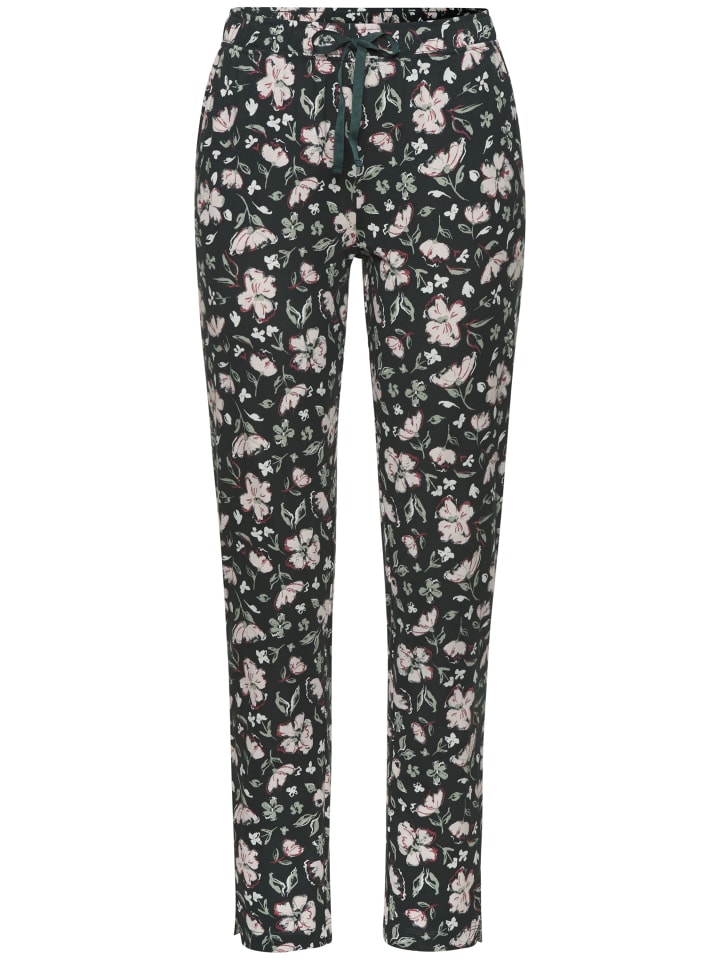 

Пижамные брюки с темно-зеленым и розовым цветочным принтом s.Oliver