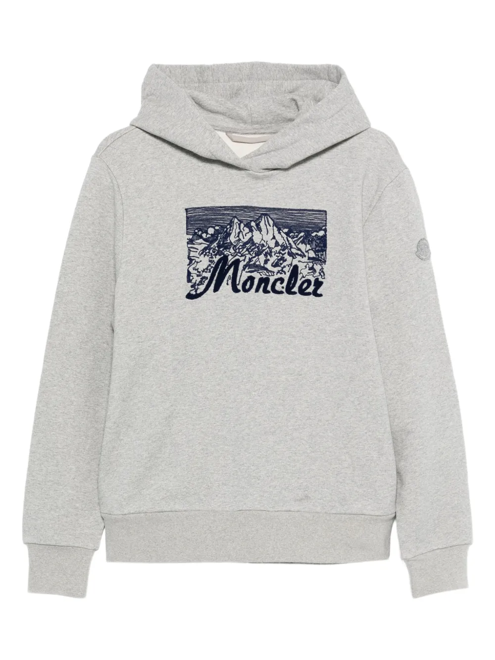 

Толстовка с принтом гор MONCLER, серый