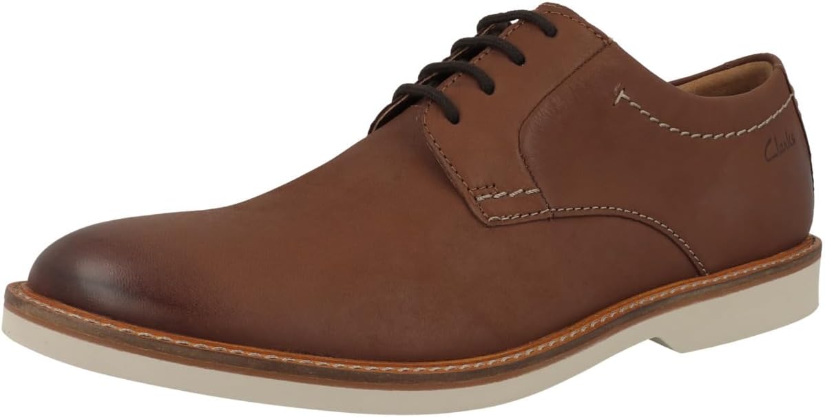 Мужские туфли Clarks Atticus Lace, Dark Tan Lea — фото 4