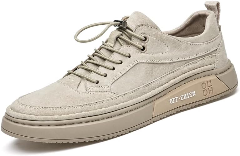 

Мужские повседневные кроссовки из кожи, мягкие, для ходьбы, с противоскользящей подошвой, дышащие, для вождения, легкие, для скейтборда Asifn, белый