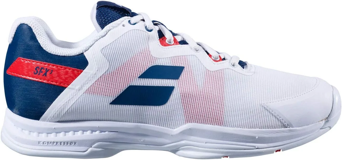 Мужские теннисные кроссовки Babolat Sfx3 All Court, белый/синий — фото 2