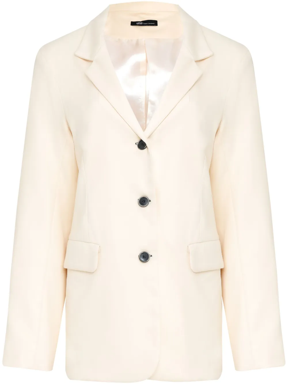 

Однобортный блейзер с эффектом потертости Uma | Raquel Blay, нейтральный