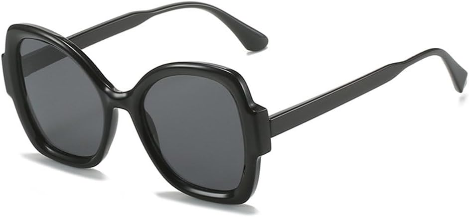 

Уникальные солнцезащитные очки-бабочки 2027 года для женщин, винтажные, с градиентным переходом цвета, элегантные, с неровными тенями, защита от УФ-излучения UV400, модные очки MTZJH, 1