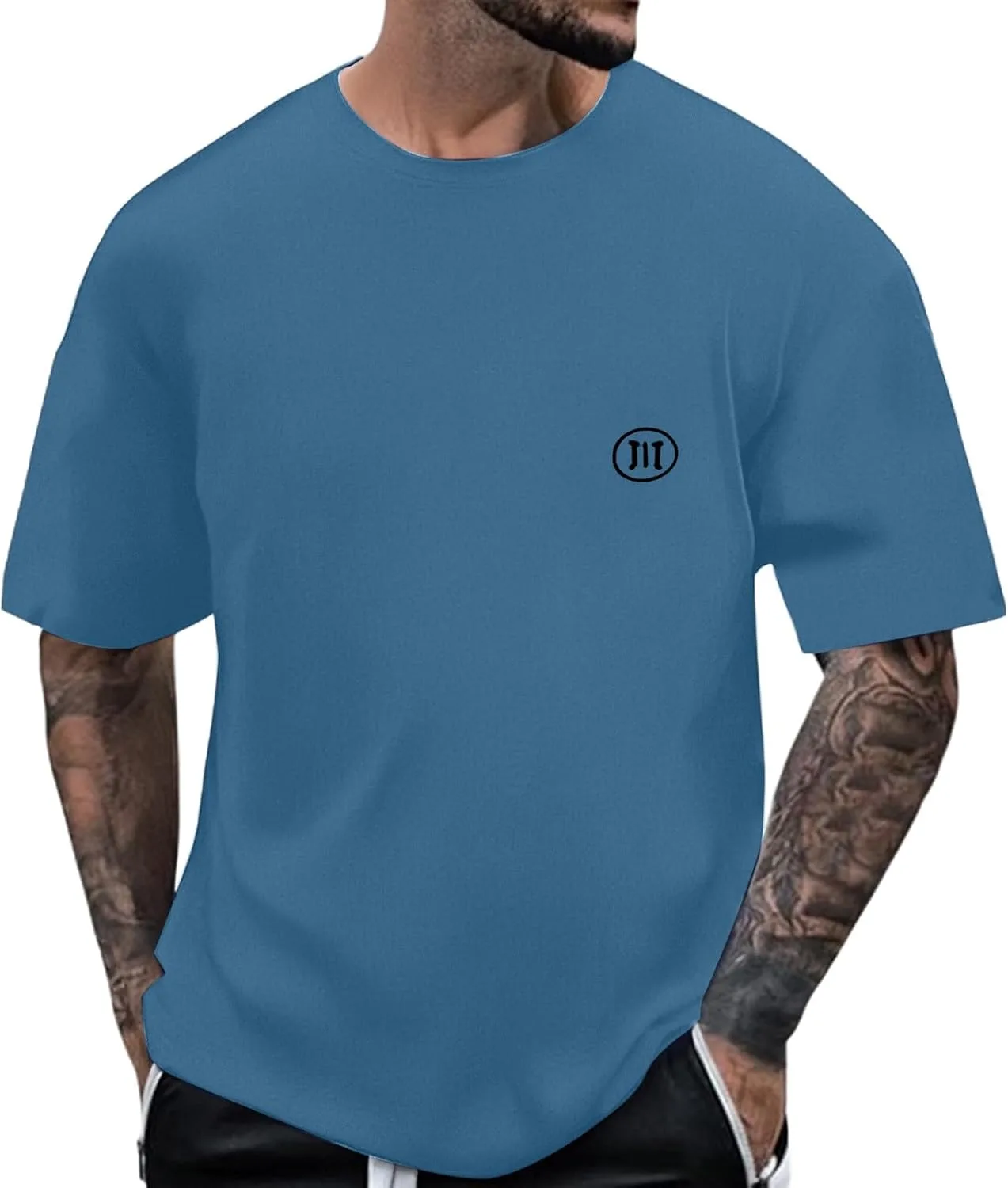 

Мужская летняя футболка с логотипом Casual Comfortable Stretch Breathable