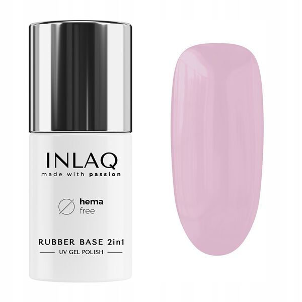 

Гибридная каучуковая основа лилия, 6 мл Inlaq Rubber base 2in1, цвет lilly