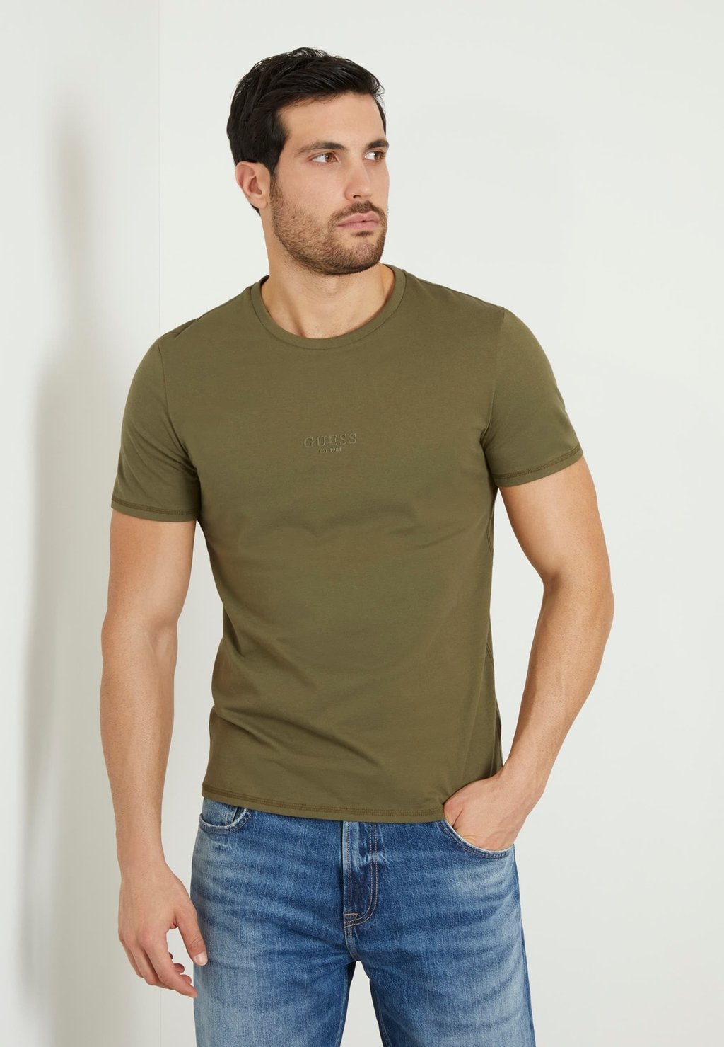 

Футболка AIDY TEE Guess, темно-зеленый