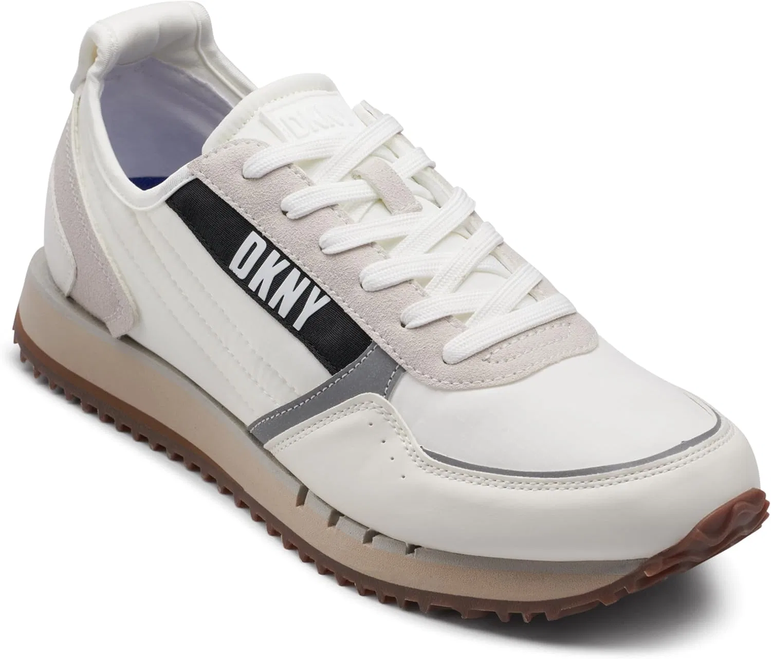 Мужские беговые кроссовки DKNY Mixed Media Trainers, White Opulent Garden