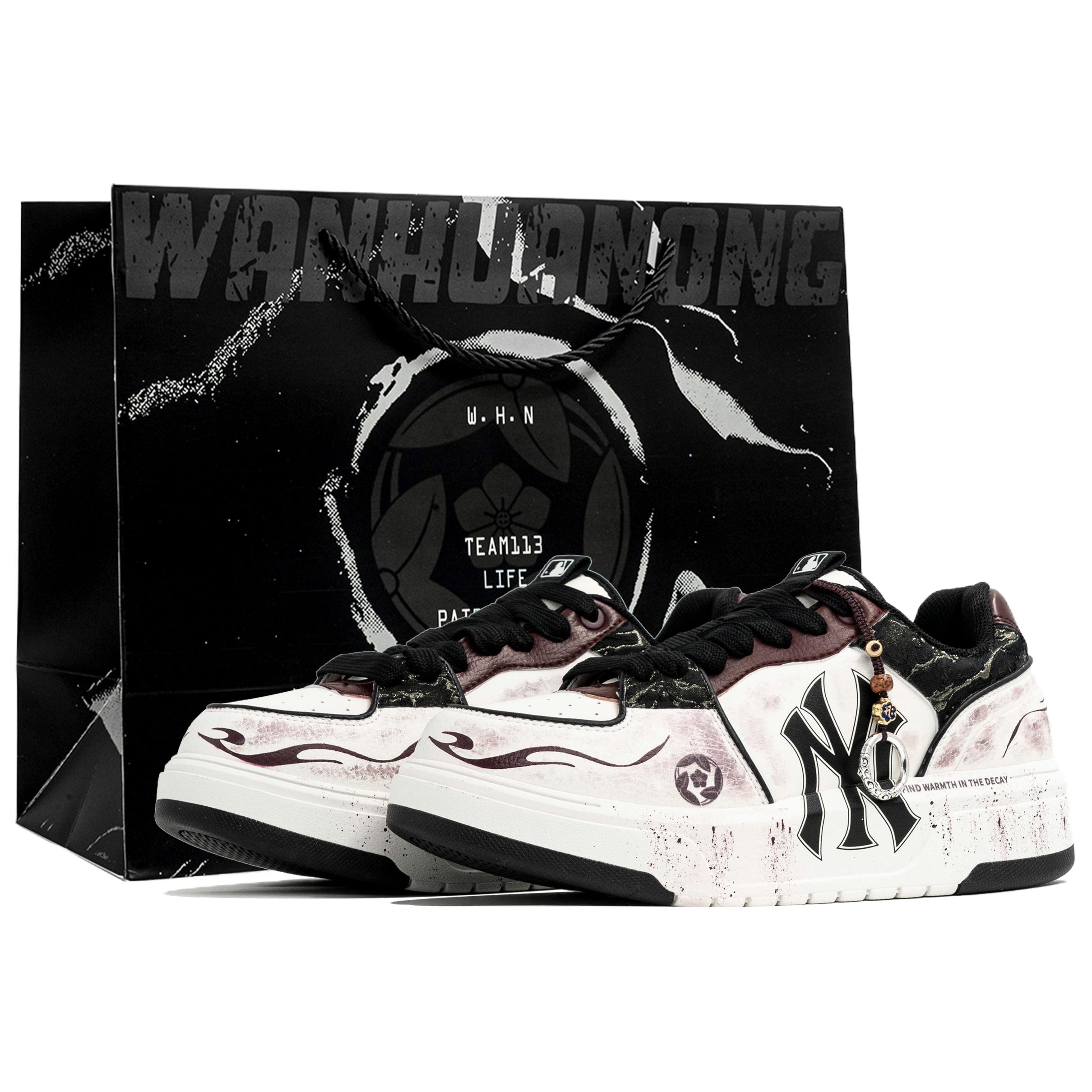 

MLB Chunky Liner Myriad Flowers, Ink Sorrow, Shopping Bag Abrasion Resistant низкий кроссовок для скейтбординга унисекс черный красный