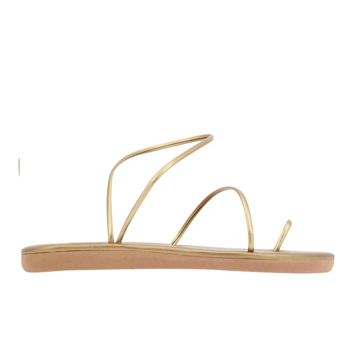 Женские сандалии Kansiz с анатомической стелькой в платиновом цвете Ancient Greek Sandals, платиновый — фото 3