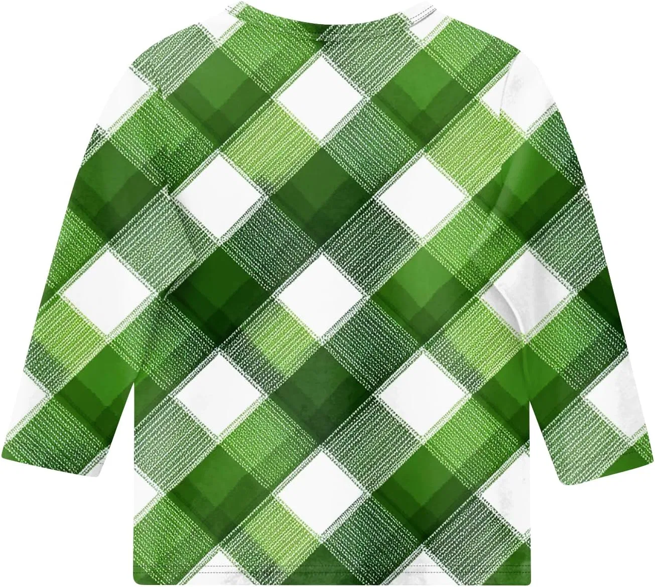 Футболка с принтом St Patrick's Day, 3/4 рукав, Oversized, девочковая, 2-green — фото 3