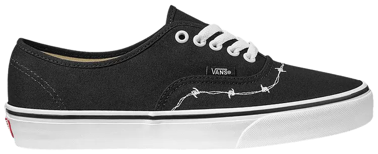 

Кроссовки Vans Authentic 'Barbed - Black White', черный