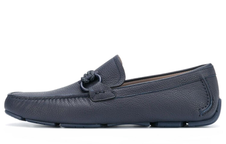 Мужские мокасины Ferragamo, темно-синий
