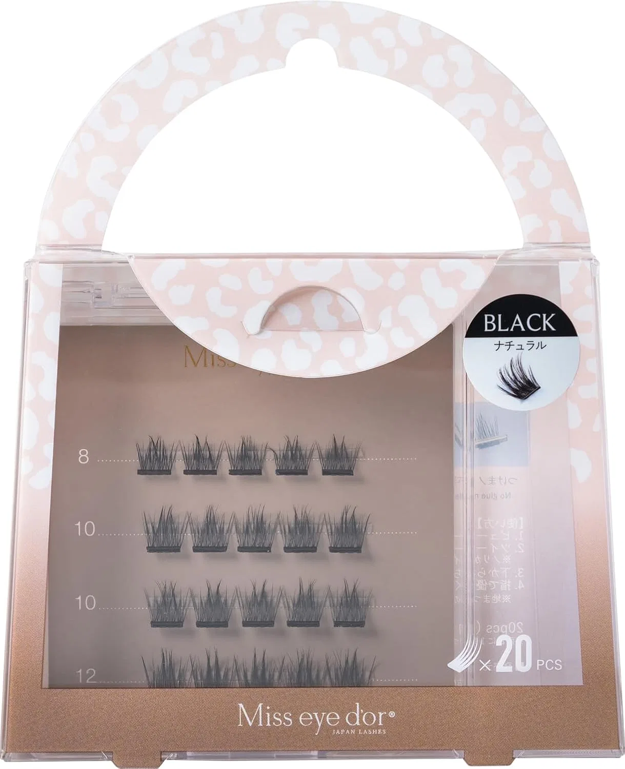 Ресницы Miss eye d'or 1-Second False Eyelashes Natural Type Black 8-12 мм Miss Eye D’Or