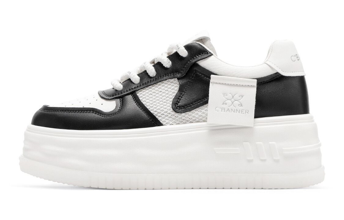 

Кроссовки C°BANNER Skateboarding Shoes Women's Low-top White/Black, белый/черный