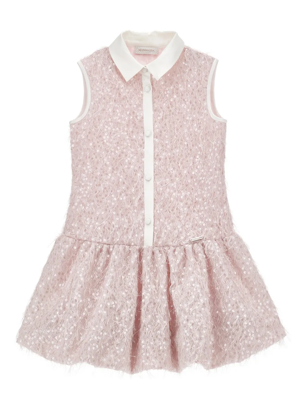 

Платье с пайетками Monnalisa, розовый