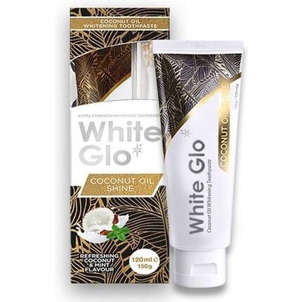 

White Glo White Glo_Coconut Oil Shine Кокосовая паста с маслом Do Z B Wz Mi T 120 мл