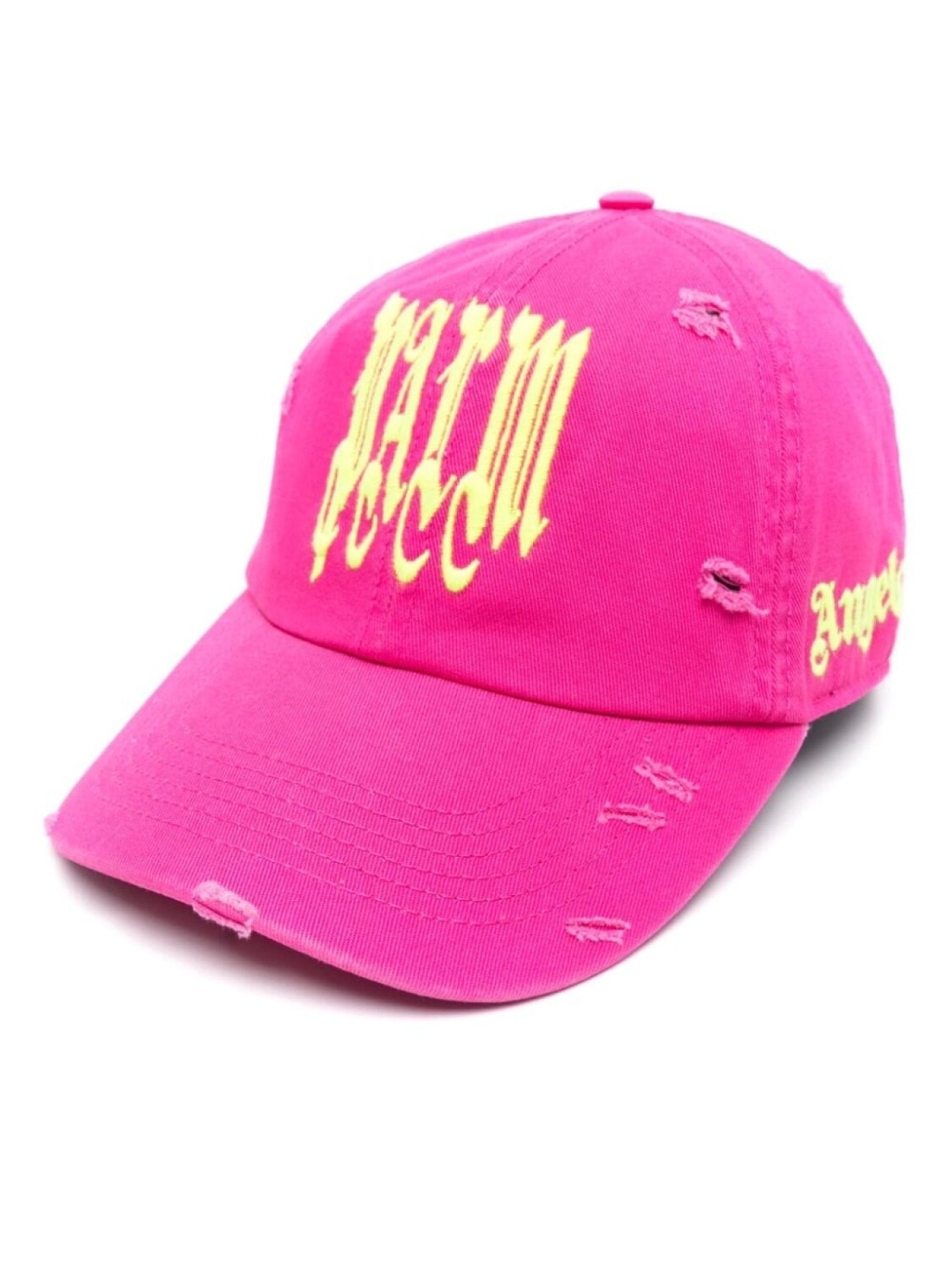 

Palm Angels хлопковая кепка с вышитым логотипом, розовый
