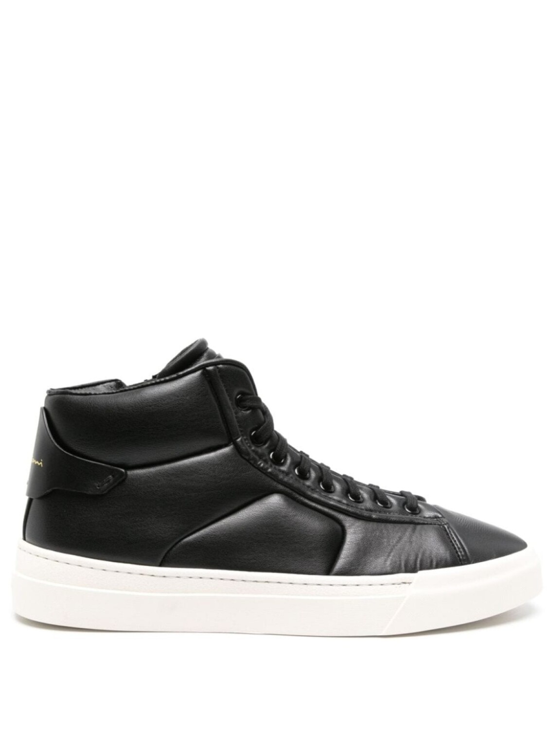 

Santoni высокие кеды, черный