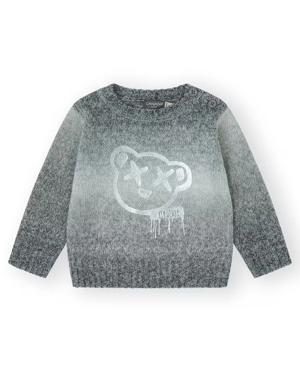 

Серый трикотажный свитер для мальчика Canada House