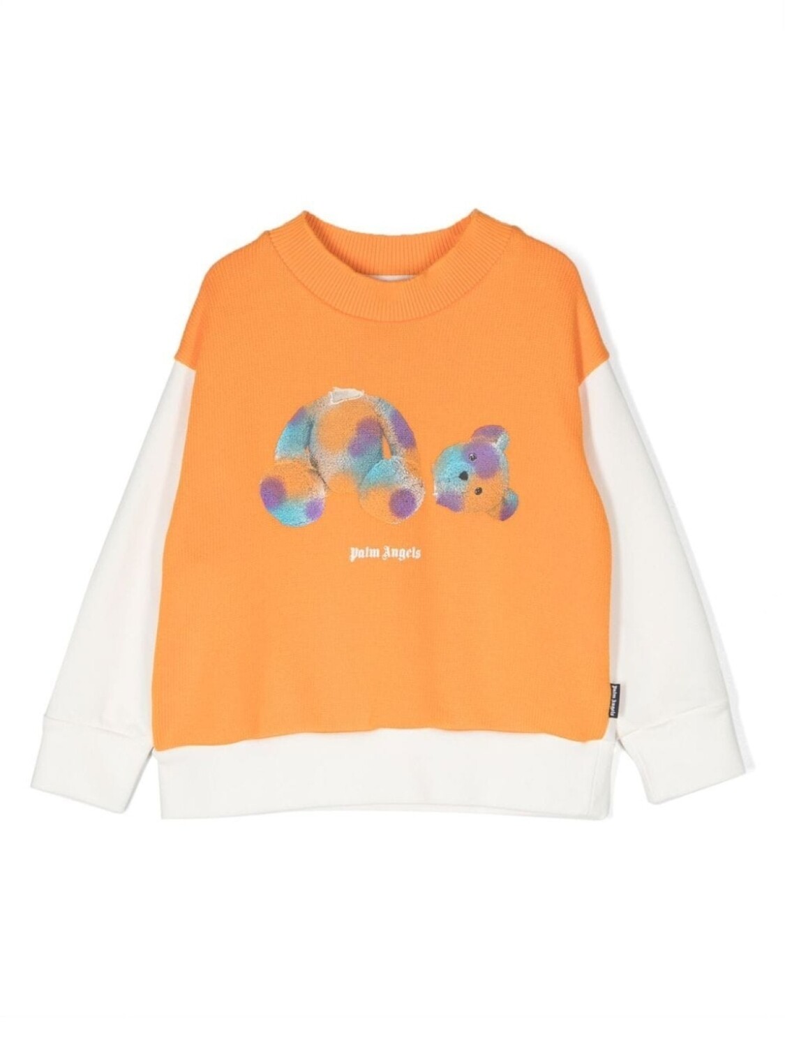 

Palm Angels Kids джемпер с принтом, оранжевый
