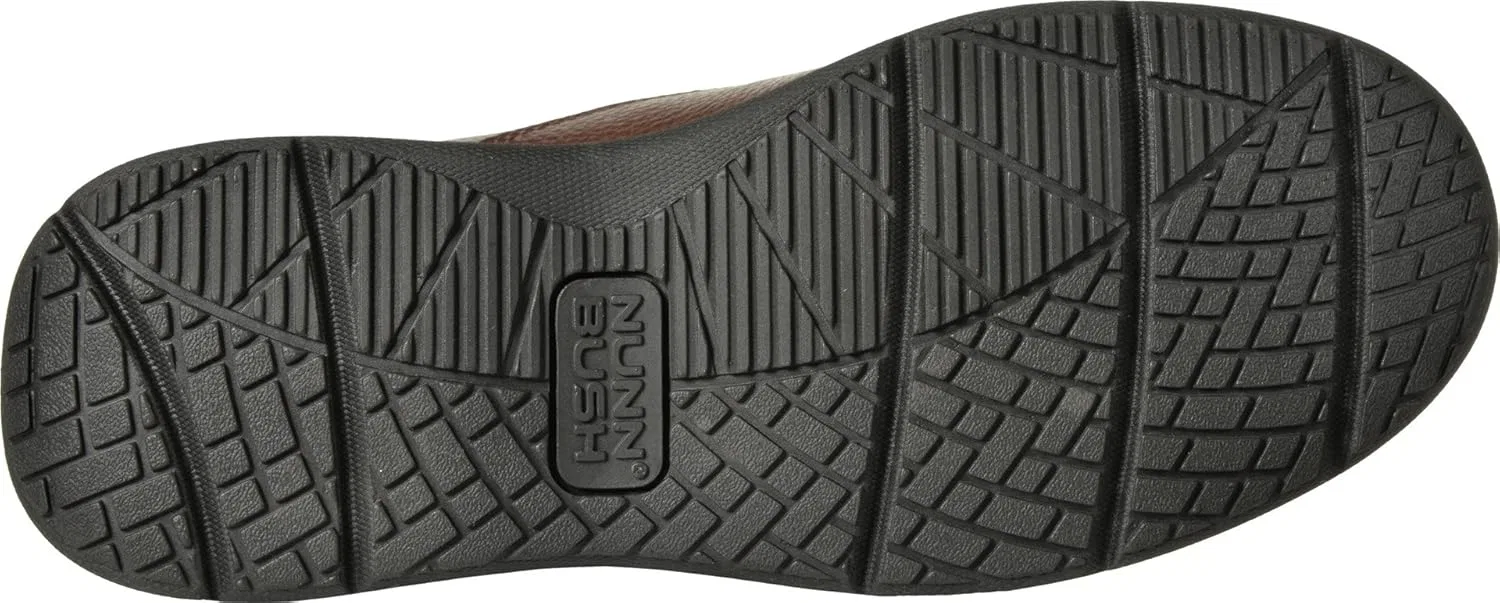 Лоферы Nunn Bush Cam Moc Toe Slip-On, коричневая кожа — фото 4