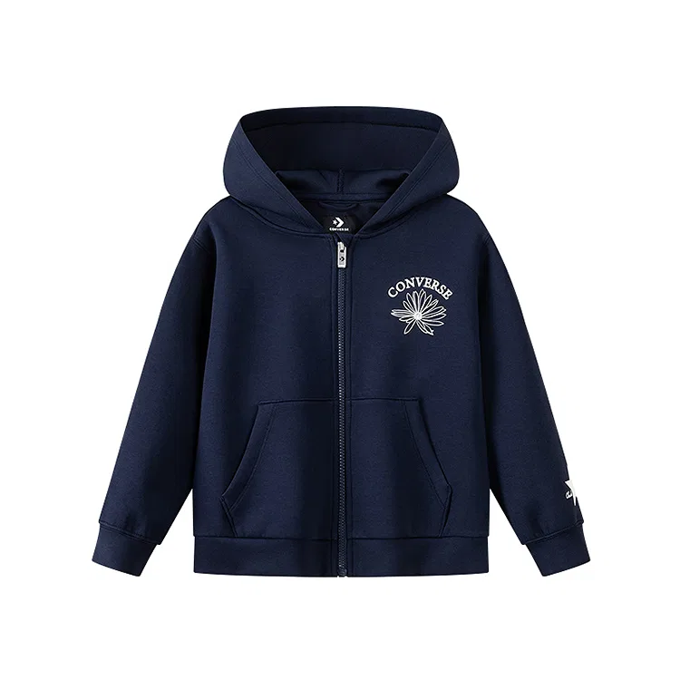 Детская толстовка с капюшоном Moderate Converse, Navy