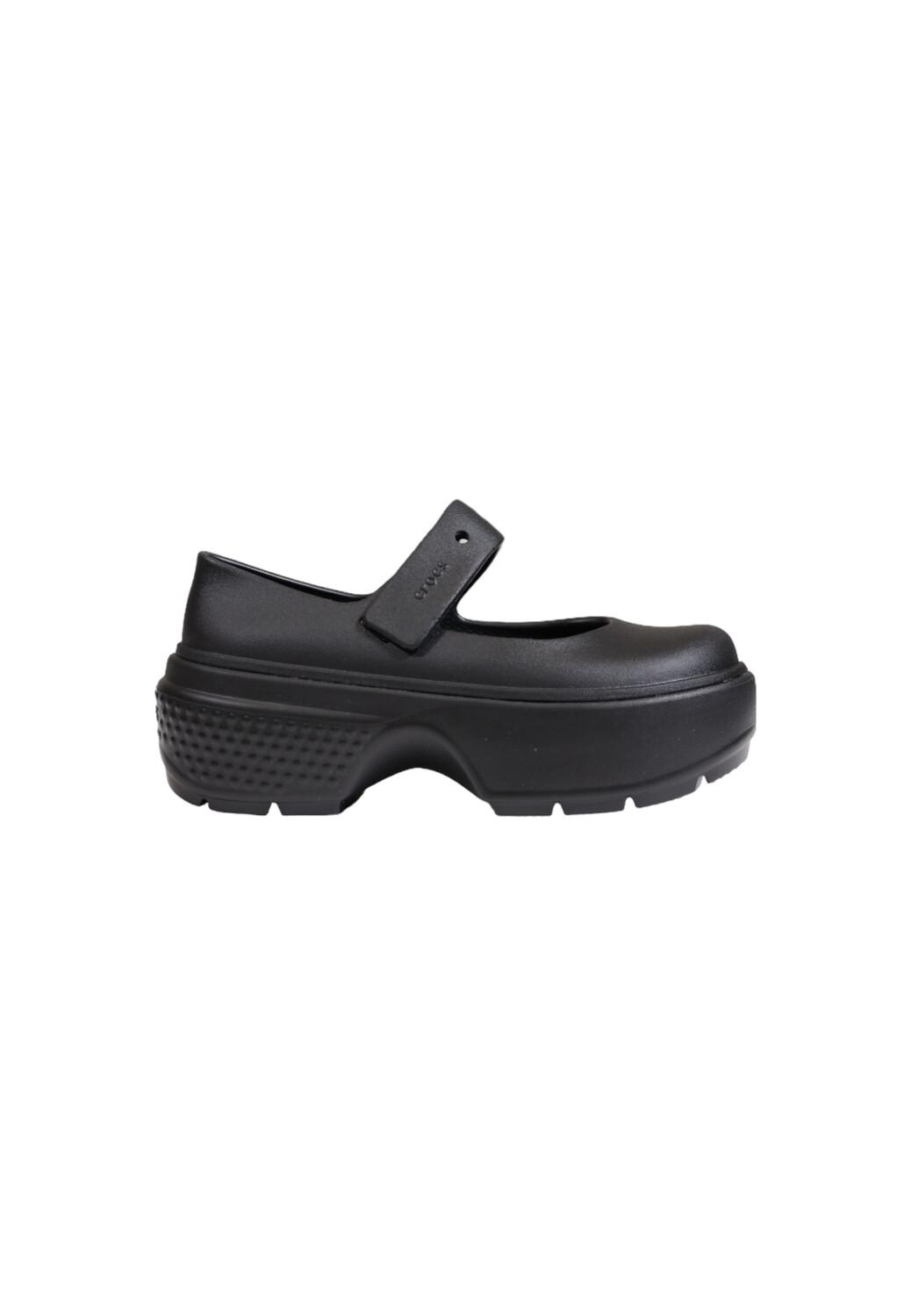 Туфли Crocs на платформе, черный