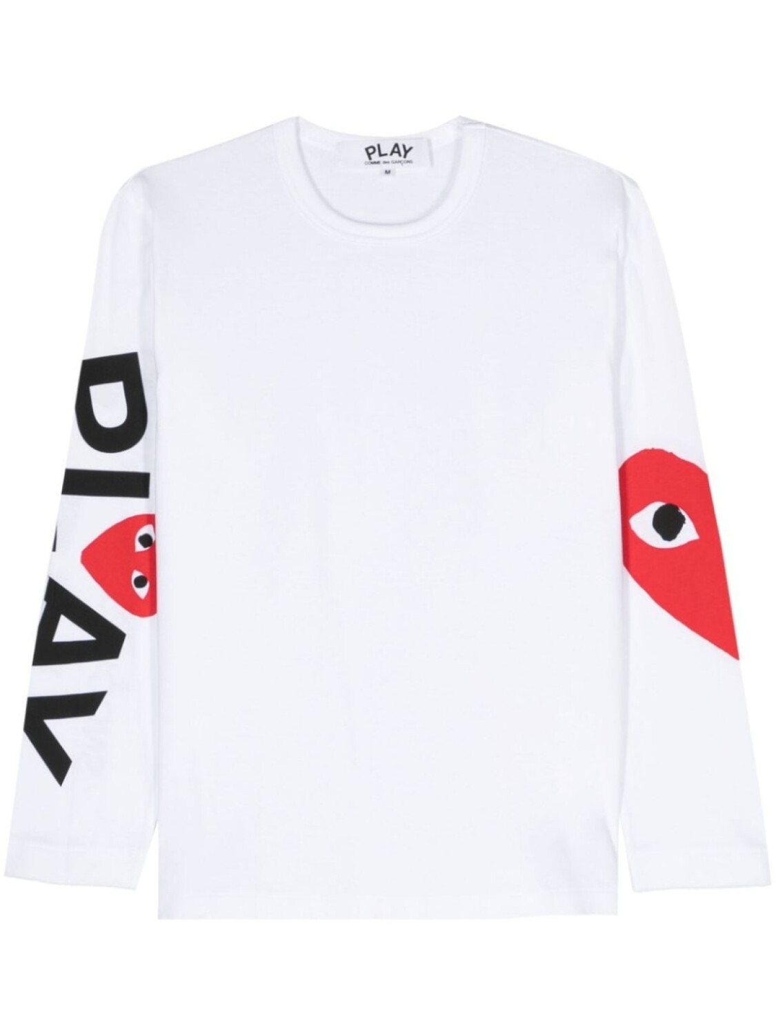 

Comme Des Garçons Play футболка с длинными рукавами и принтом, белый