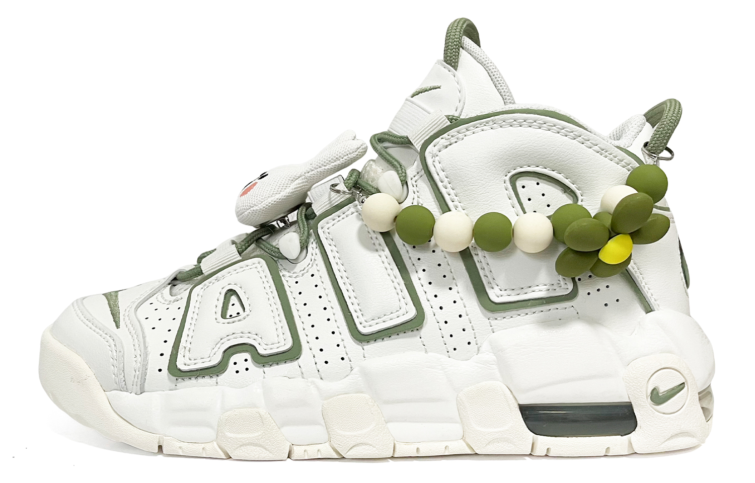 

Баскетбольные кроссовки Air More Uptempo для детей, начальная школа Nike, белый