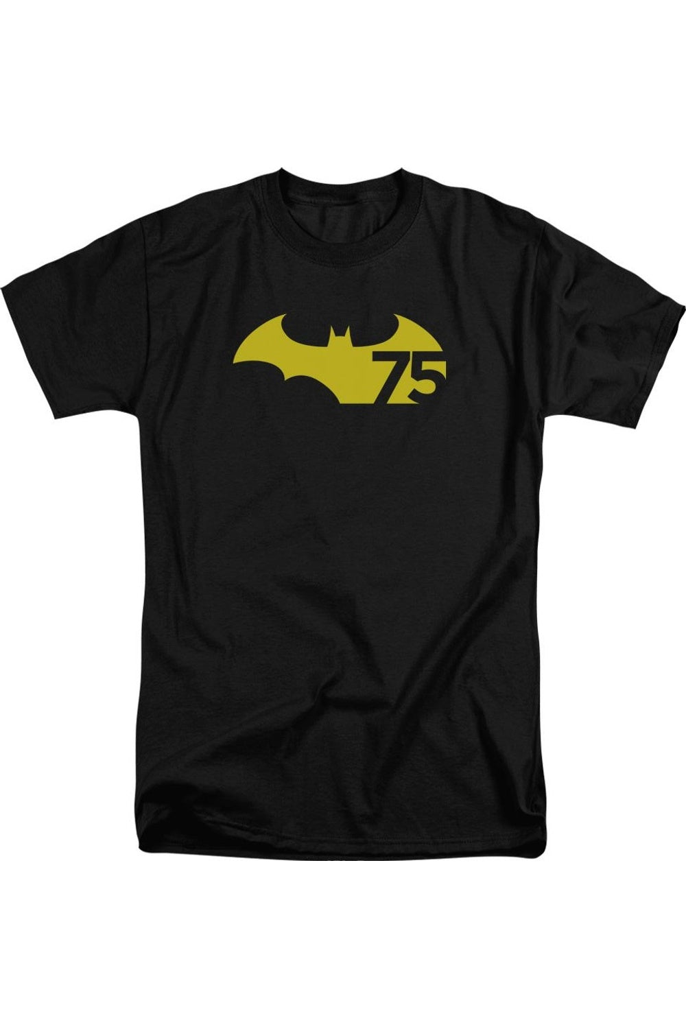 

Футболка Batman 75 Logo 2 с коротким рукавом для взрослых Gildan, черный