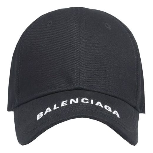 

Бейсболка Balenciaga Logo Visor Cap 'Black White', черный