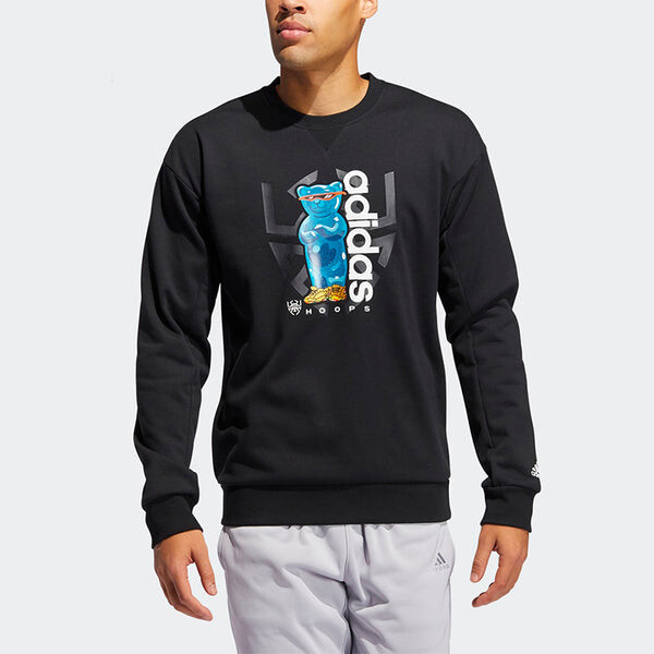 Толстовка adidas Don Candy Crew Basketball Sports Hooded SweaterMen Black, черный — фото 3