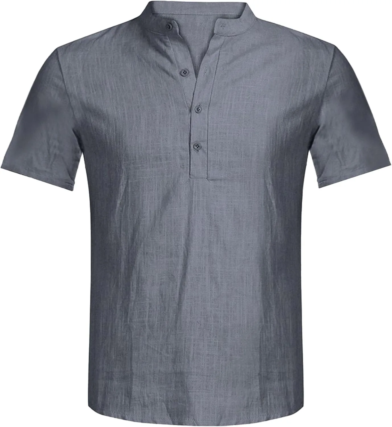 

Мужская повседневная рубашка-поло из льна с коротким рукавом SWJGLITTR